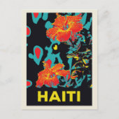 Haitianische Postkarte für Karibischen Hibiskus (Vorderseite)