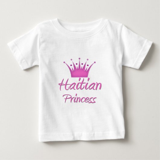 Haitianische Prinzessin Baby T-shirt (Vorderseite)