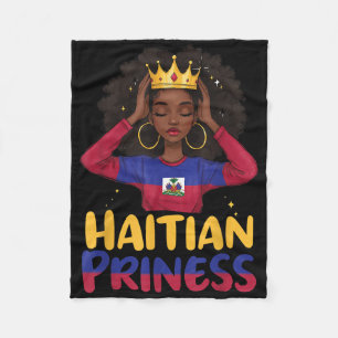 Haitianische Prinzessin Haiti Unabhängigkeitsflagg Fleecedecke