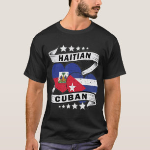 Haitianische und kubanische Flagge T-Shirt