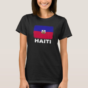 Haitianische Volksfrauen - Haitianische Flagge T-Shirt