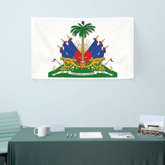 Haitianische Wappen (Haiti) Banner (Messeveranstaltung)