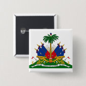 Haitianische Wappen (Haiti) Button (Vorne & Hinten)