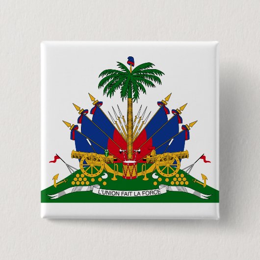 Haitianische Wappen (Haiti) Button (Vorderseite)