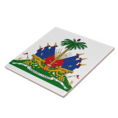 Haitianische Wappen (Haiti) Fliese (Seite)