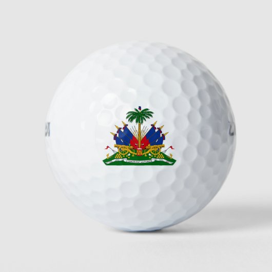Haitianische Wappen (Haiti) Golfball (Vorderseite)
