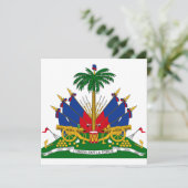 Haitianische Wappen (Haiti) Karte (Stehend Vorderseite)