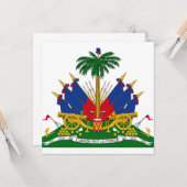 Haitianische Wappen (Haiti) Karte (Vorderseite/Rückseite Beispiel)