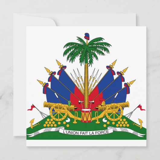 Haitianische Wappen (Haiti) Karte (Vorderseite)