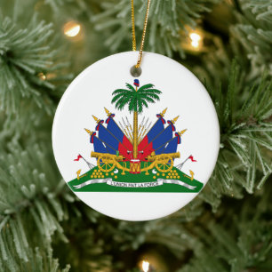 Haitianische Wappen (Haiti) Keramik Ornament