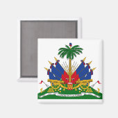 Haitianische Wappen (Haiti) Magnet (Vorderseite/Rückseite)