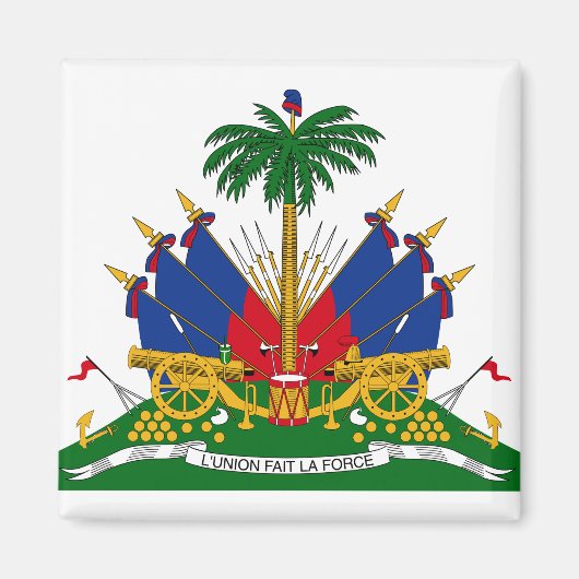 Haitianische Wappen (Haiti) Magnet (Vorne)