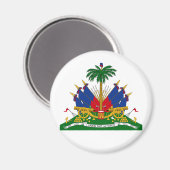 Haitianische Wappen (Haiti) Magnet (Vorderseite/Rückseite)