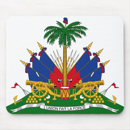 Haitianische Wappen (Haiti) Mousepad (Vorne)