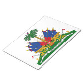 Haitianische Wappen (Haiti) Notizblock (angewinkelt)
