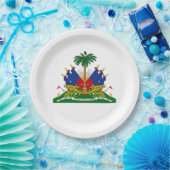 Haitianische Wappen (Haiti) Pappteller (Party)