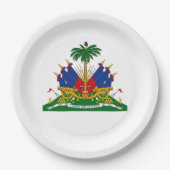 Haitianische Wappen (Haiti) Pappteller (Vorderseite)