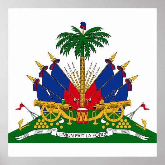 Haitianische Wappen (Haiti) Poster (Vorne)