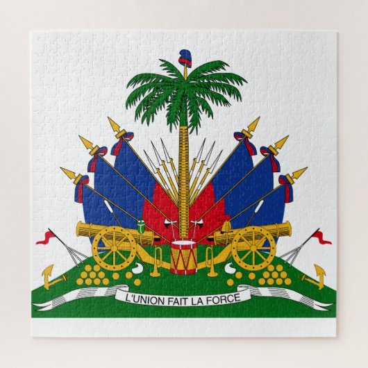 Haitianische Wappen (Haiti) Puzzle (Vertikal)