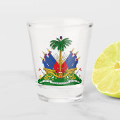 Haitianische Wappen (Haiti) Schnapsglas (Vorderseite)