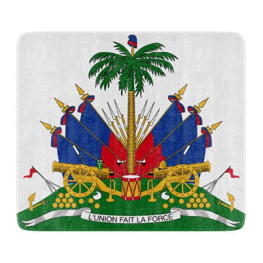Haitianische Wappen (Haiti) Schneidebrett (Vorderseite)