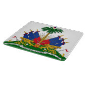 Haitianische Wappen (Haiti) Schneidebrett (Ecke)