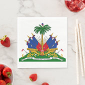 Haitianische Wappen (Haiti) Serviette (Beispiel)