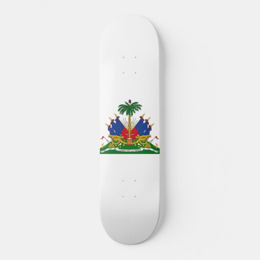 Haitianische Wappen (Haiti) Skateboard (Vorderseite)