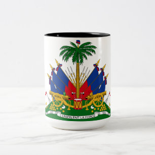 Haitianische Wappen (Haiti) Zweifarbige Tasse