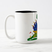 Haitianische Wappen (Haiti) Zweifarbige Tasse (Links)