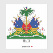 Haitianische Wappen-Patriotik Aufkleber (Blatt)