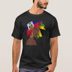 Haitianischer Amerikaner Jamaika Karibische Frau M T-Shirt
