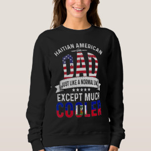 Haitianischer amerikanischer Vater Vatertag Papa L Sweatshirt