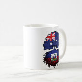 Haitianischer Australischer Treuhandfahne Kaffeetasse (VorderseiteRechts)