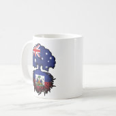 Haitianischer Australischer Treuhandfahne Kaffeetasse (Vorderseite Links)