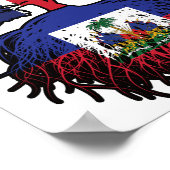 Haitianischer Britischer Tree-Roots-Flag Poster (Ecke)