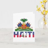 Haitianischer Flaggentag Haitianischer Flagge Flag Karte (Gelbe Blume)