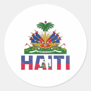 Haitianischer Flaggentag Haitianischer Flagge Flag Runder Aufkleber