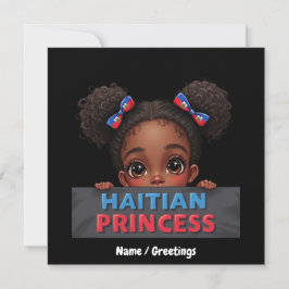 Haitianischer Flaggentag Haitianischer Prinzessin Einladung