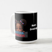 Haitianischer Flaggentag Haitianischer Prinzessin Kaffeetasse (Vorderseite Links)