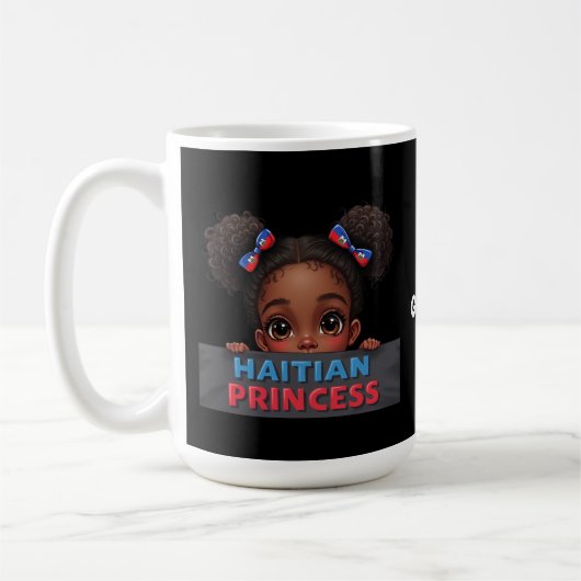 Haitianischer Flaggentag Haitianischer Prinzessin Kaffeetasse (Links)