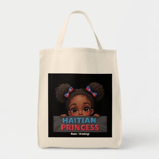 Haitianischer Flaggentag Haitianischer Prinzessin Tragetasche (Vorne)