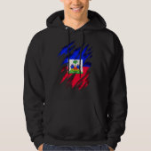 Haitianischer Haitianischer Flaggen Haiti Hoodie (Vorderseite)