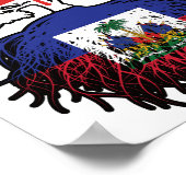 Haitianischer Kanadier Treuhandfahne Poster (Ecke)