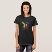 Haitianischer Karibik-Combo-Hintern T-Shirt (Vorne ganz)
