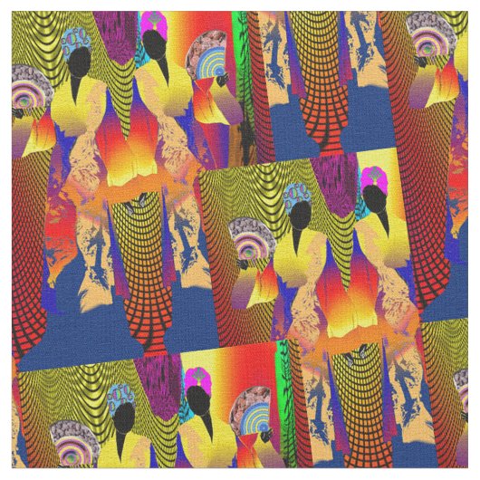 Haitianischer Kreoler Stoff (Nahaufnahme)