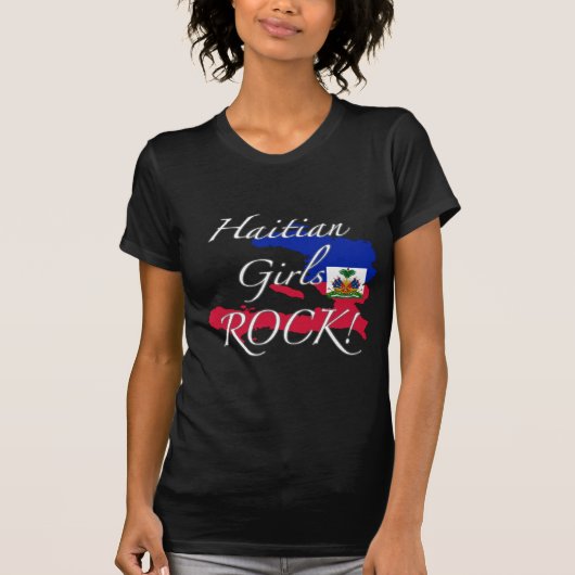 Haitianischer Mädchen-Felsen! T-Shirt (Vorderseite)