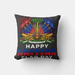 Haitianischer Tag der Flagge Stolz – Ayiti Design Kissen