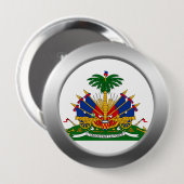 Haitianischer Wappen Button (Vorne & Hinten)