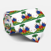 Haitianischer Wappen, Haitianische Flaggenmode /Ge Krawatte (Gerollt)